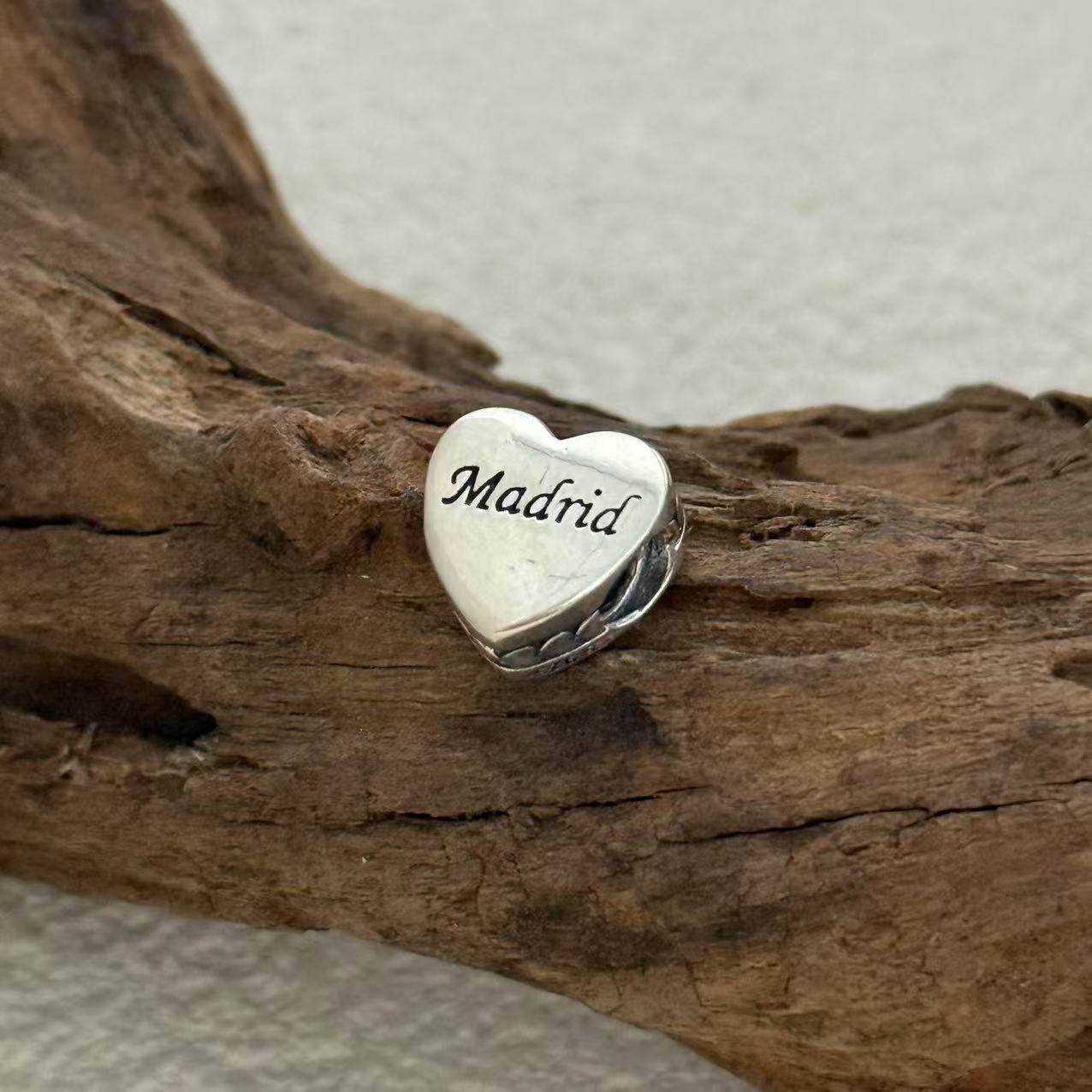 Madrid Charm Exclusive Heart Bead Charm for Pandora Bracelet