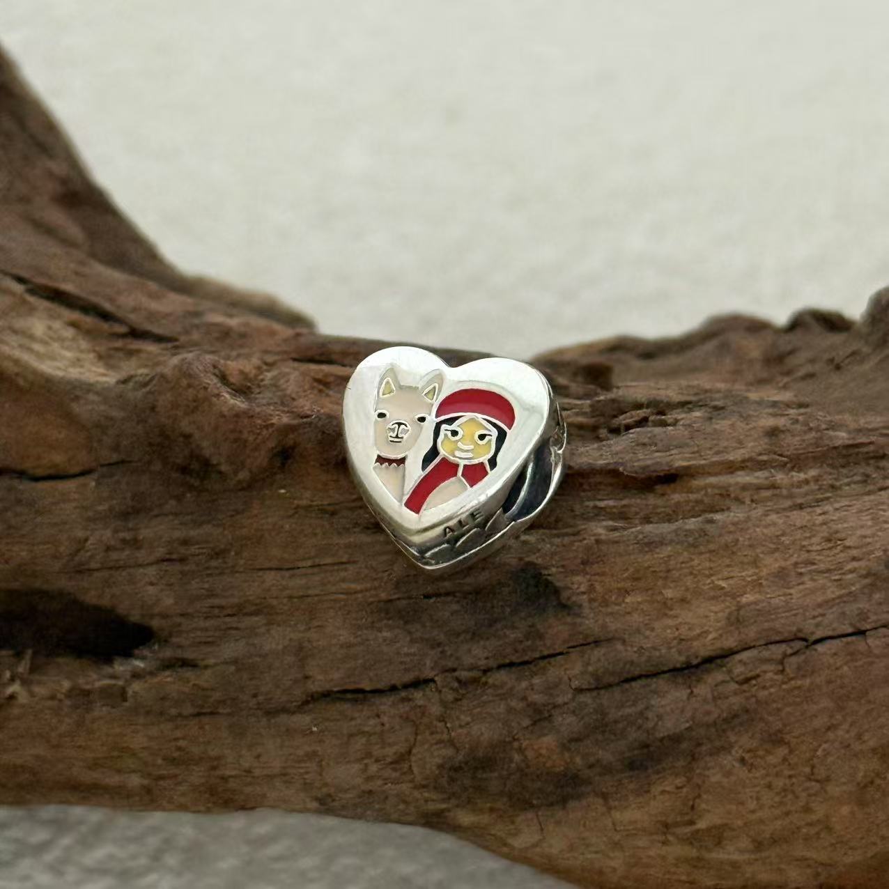 Machu Picchu Peru en corazon Exclusive Heart Bead Charm for Pandora Bracelet