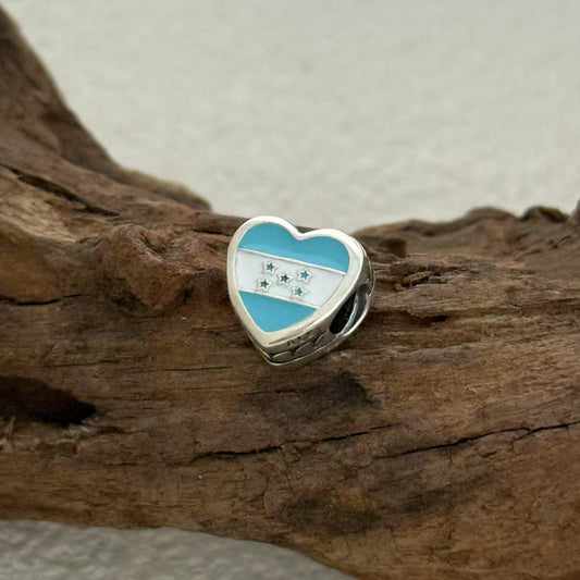 I Love Honduras Exclusive Heart Bead Charm for Pandora Bracelet