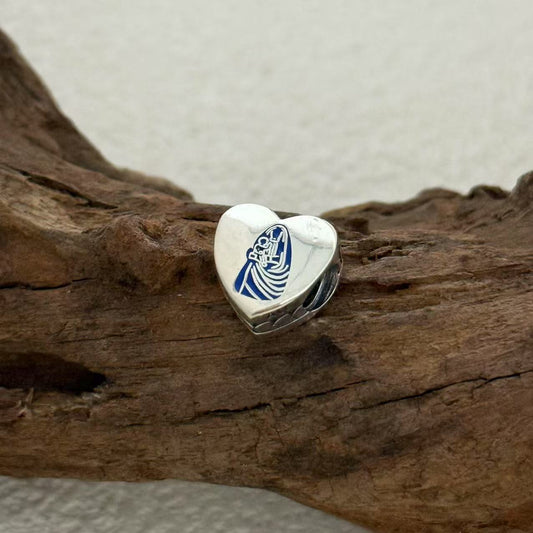 Costa Rica Virgin Mary Exclusive Heart Bead Charm for Pandora Bracelet
