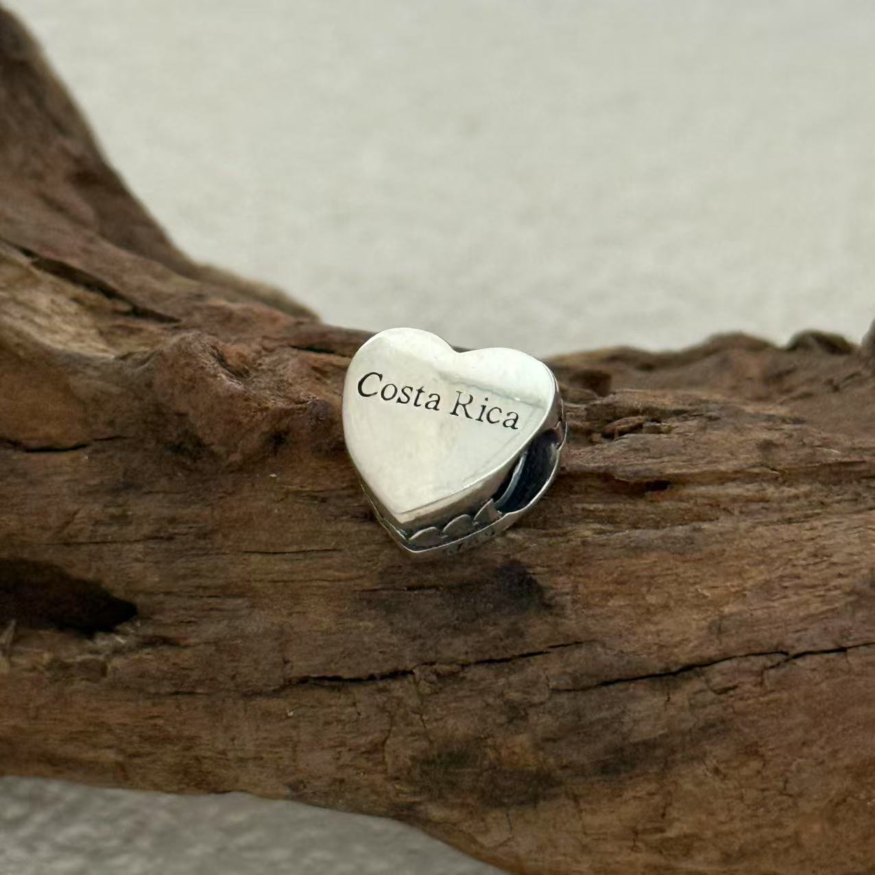 Costa Rica Virgin Mary Exclusive Heart Bead Charm for Pandora Bracelet