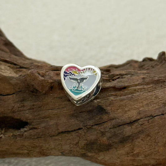 Alaska Wild at Heart Exclusive Heart Bead Charm for Pandora Bracelet
