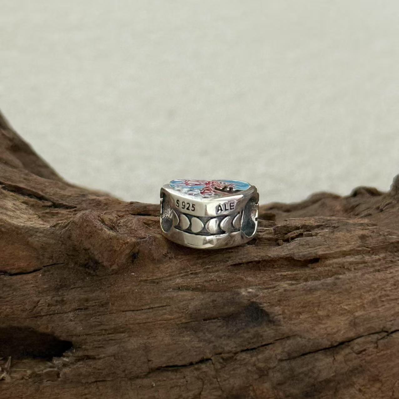 NC Land of Sky Exclusive Heart Bead Charm for Pandora Bracelet