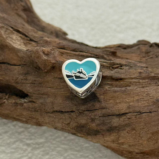 Alaska Inside Passage Exclusive Heart Bead Charm for Pandora Bracelet