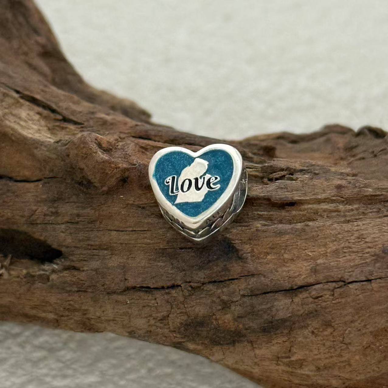 Bay City Charm Exclusive Heart Bead Charm for Pandora Bracelet