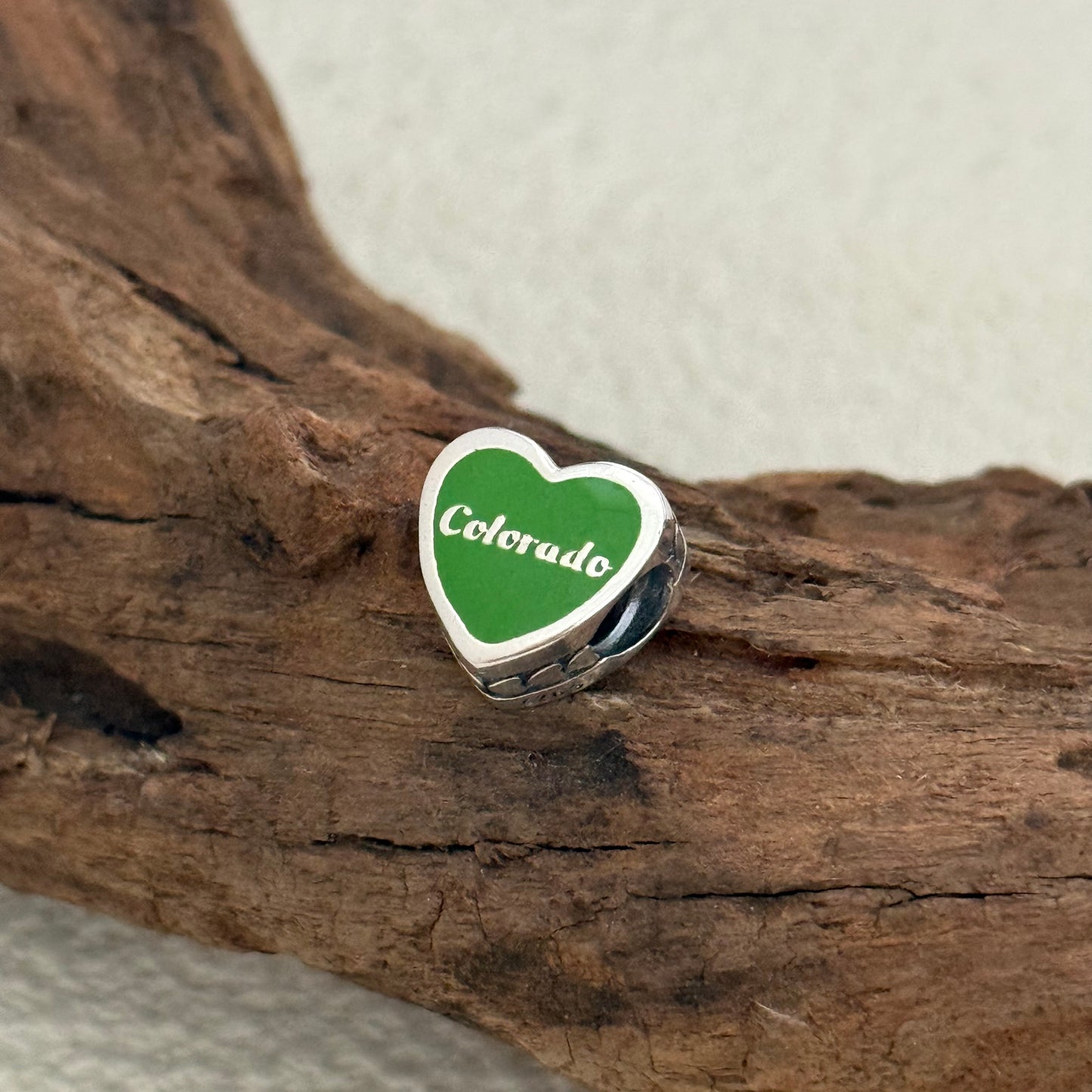 Colorado Exclusive Heart Bead Charm for Pandora Bracelet